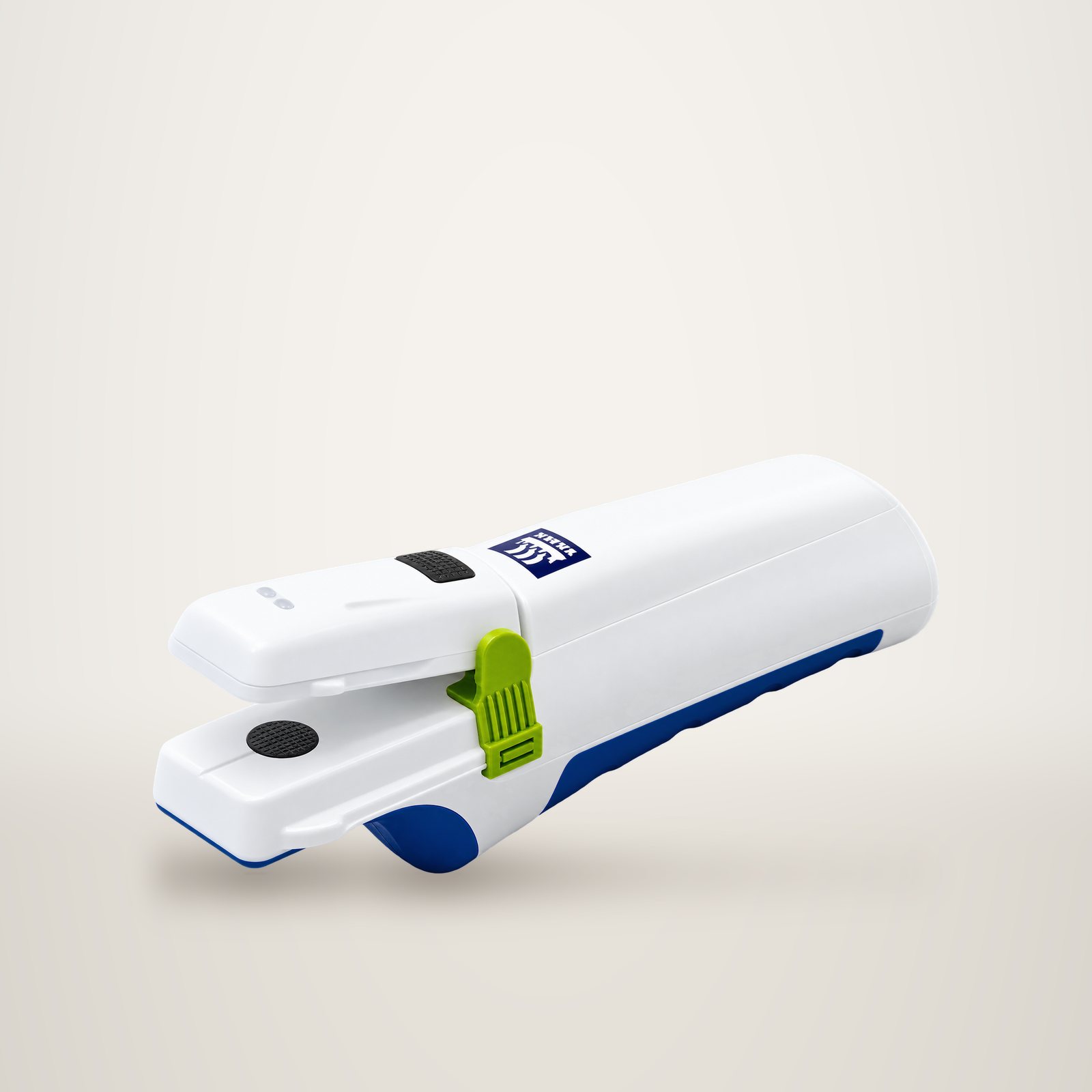Pince N-Tester BT blanche et bleue à levier vert